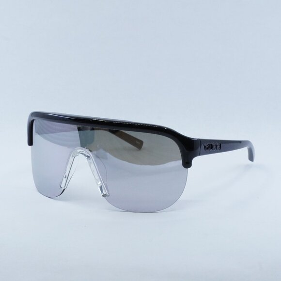 Gucci GG1645S 003 Sunglasses Black Shield Frame - Picture 1 of 10